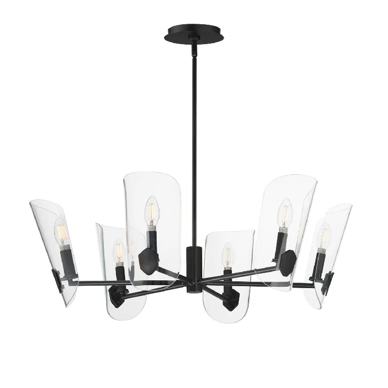 Art Deco Chandeliers for a Retro - Glam LookArmory Six Light Chandelier