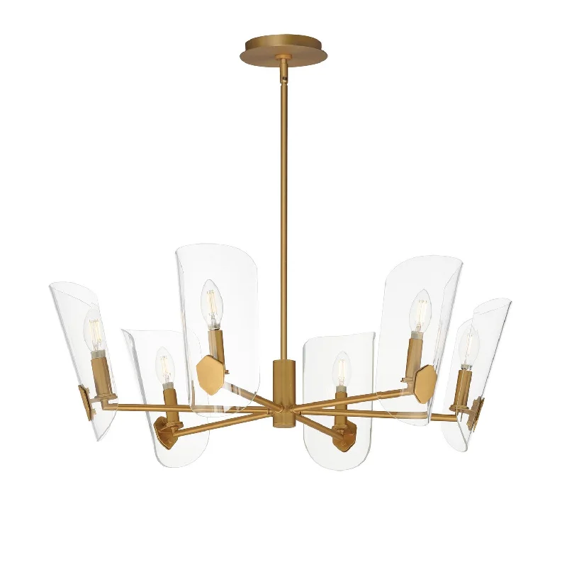 Chandeliers with Frosted Glass for a Softer Light DiffusionArmory Six Light Chandelier Chandeliers with Frosted Glass for a Softer Light DiffusionArmory Six Light Chandelier
