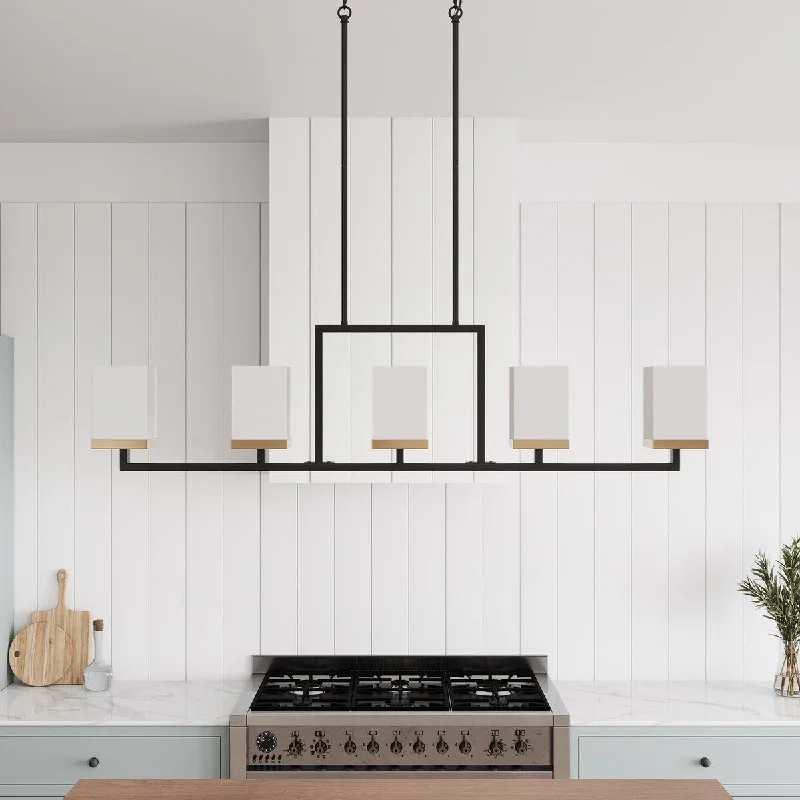 Chandeliers with Metal Frames in Gold FinishModern 5-Light Kitchen Island Chandelier Over Table with Glass Shade Chandeliers with Metal Frames in Gold FinishModern 5-Light Kitchen Island Chandelier Over Table with Glass Shade