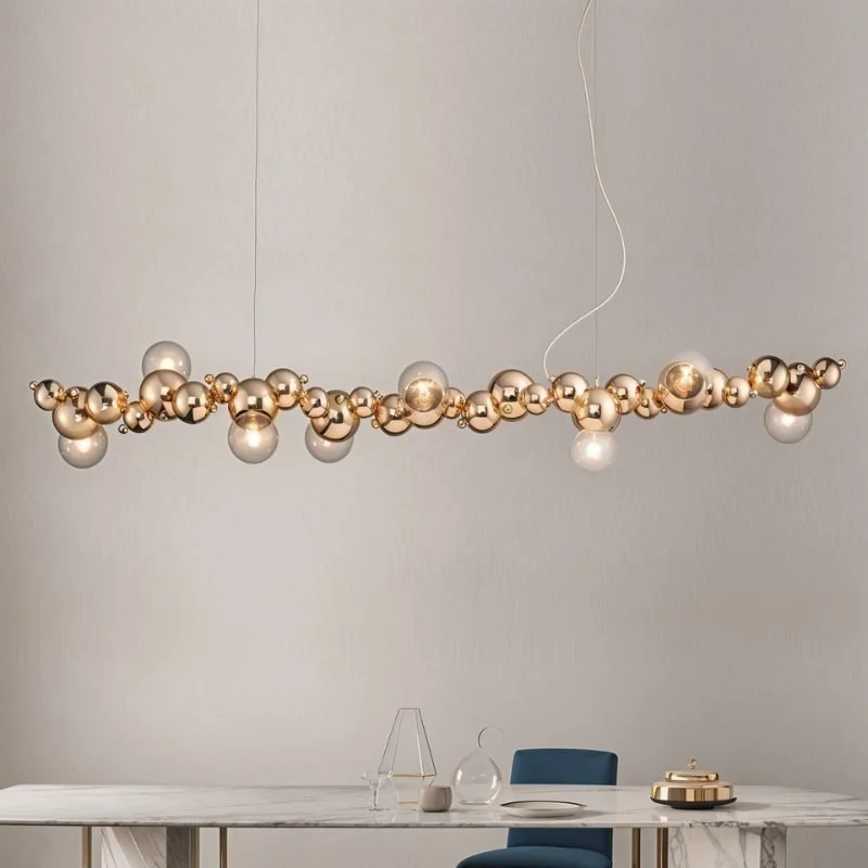 Bohemian - Style Beaded Chandeliers for Eclectic DecorMolecules Chandelier