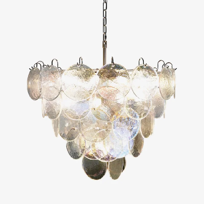 Chandeliers with Candle - Style Bulbs for a Classic AestheticMurano Disc Iridescent Chandelier Chandeliers with Candle - Style Bulbs for a Classic AestheticMurano Disc Iridescent Chandelier