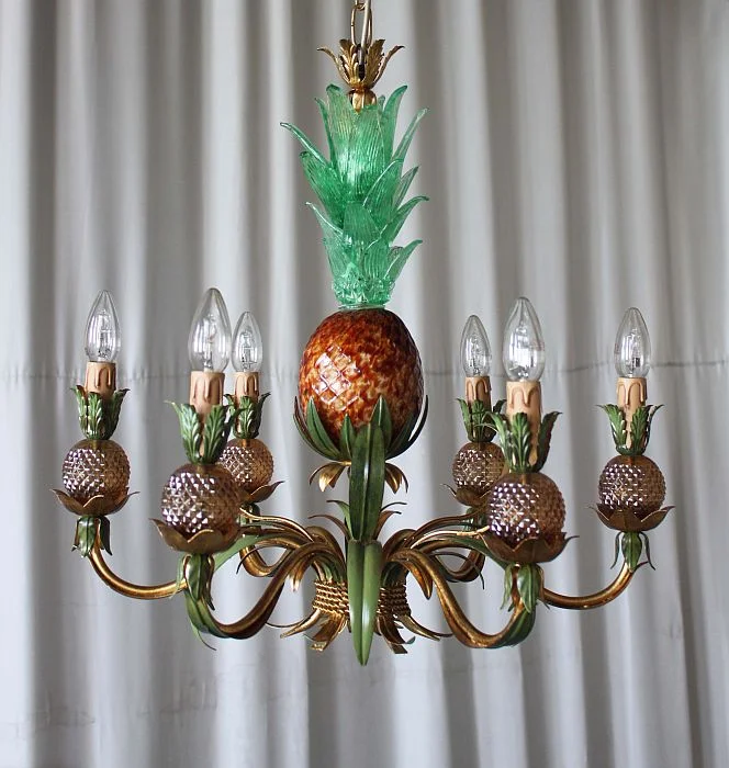 Art Deco Chandeliers for a Retro - Glam LookMurano Glass Pineapple Chandelier