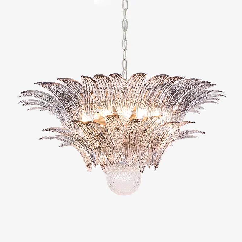 Modern Crystal Chandeliers for Contemporary HomesMurano Palmette Transparent Chandelier Modern Crystal Chandeliers for Contemporary HomesMurano Palmette Transparent Chandelier