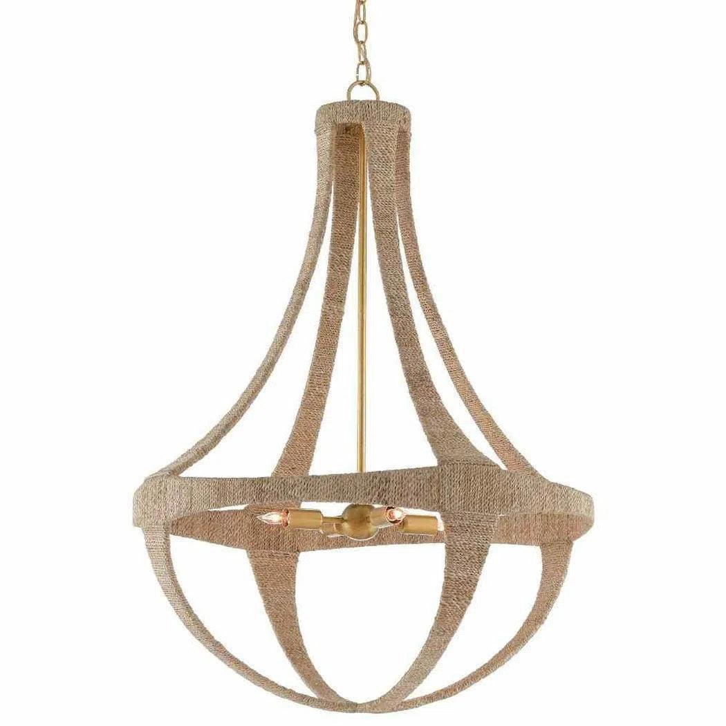 Victorian - Inspired Chandeliers with Ornate DetailsNatural Dark Gold Leaf Ibiza Chandelier