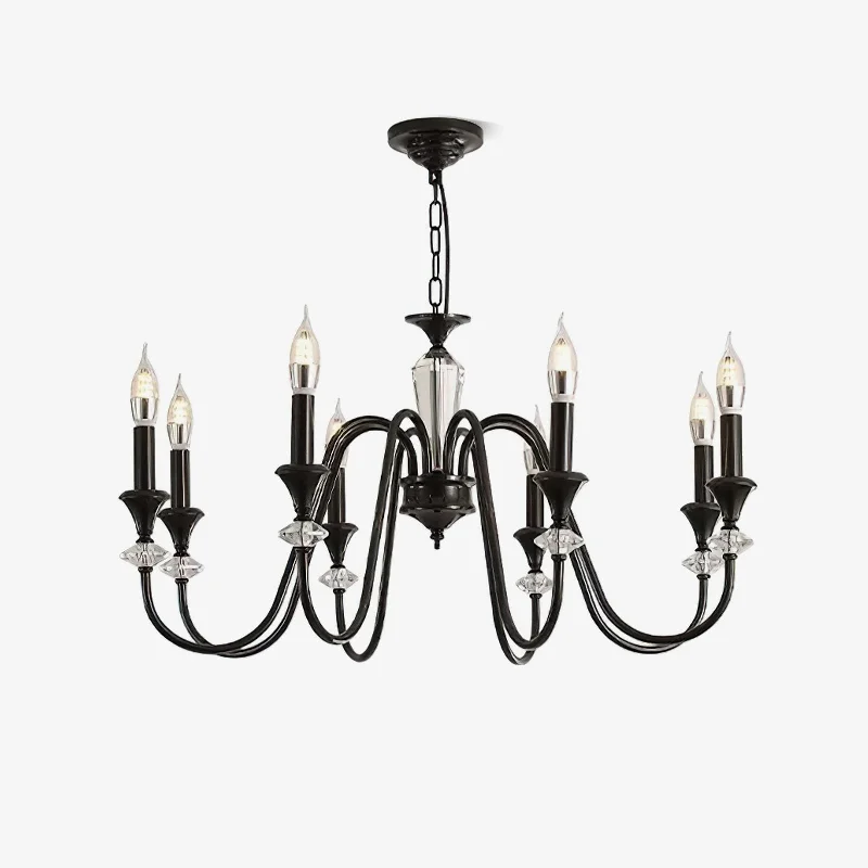 Chandeliers for Living Rooms to Create a Focal PointNoir Candelabra Chandelier