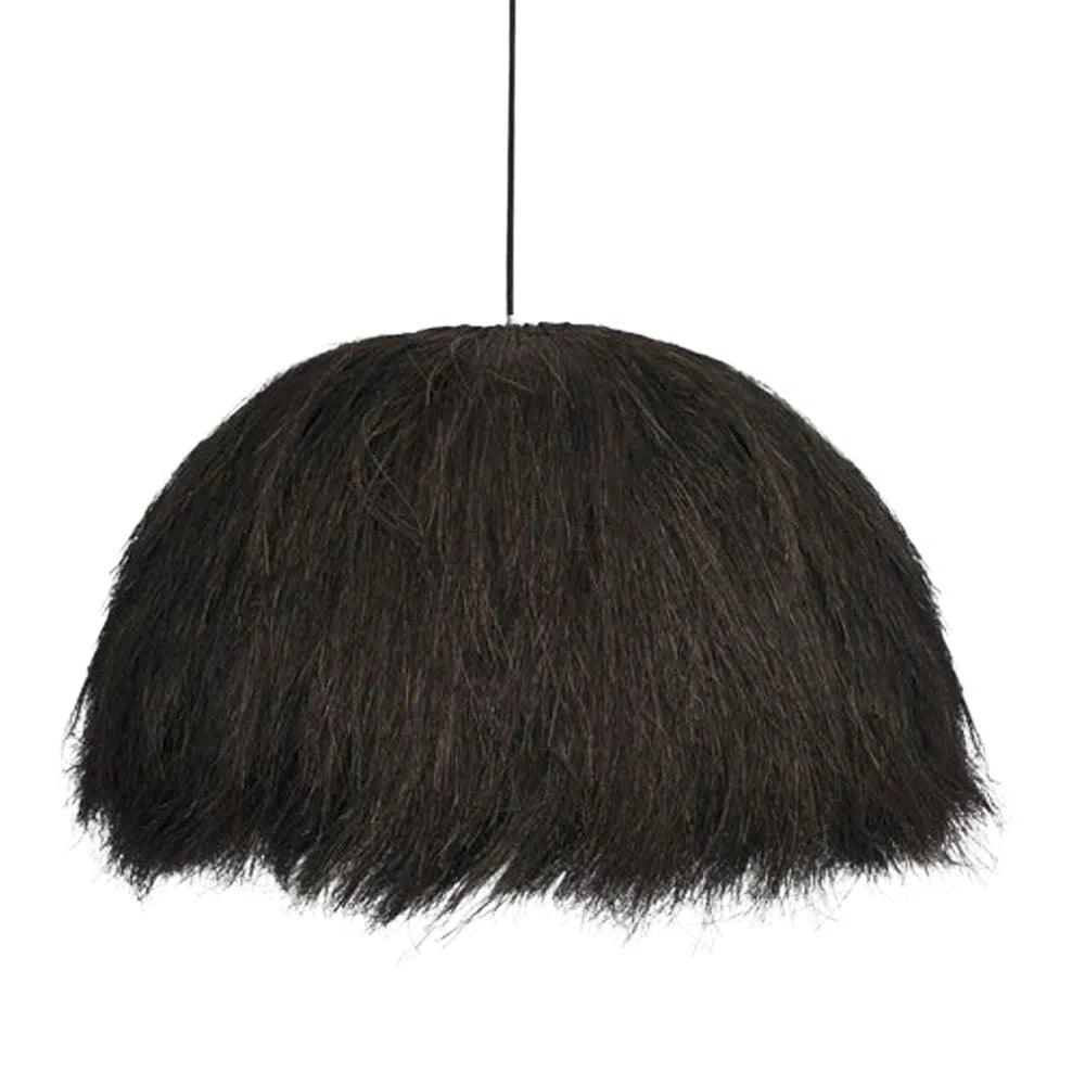 Chandeliers with Adjustable Arms for Directional LightingNuba Unique Black Chandelier Banana Leaves Fibers