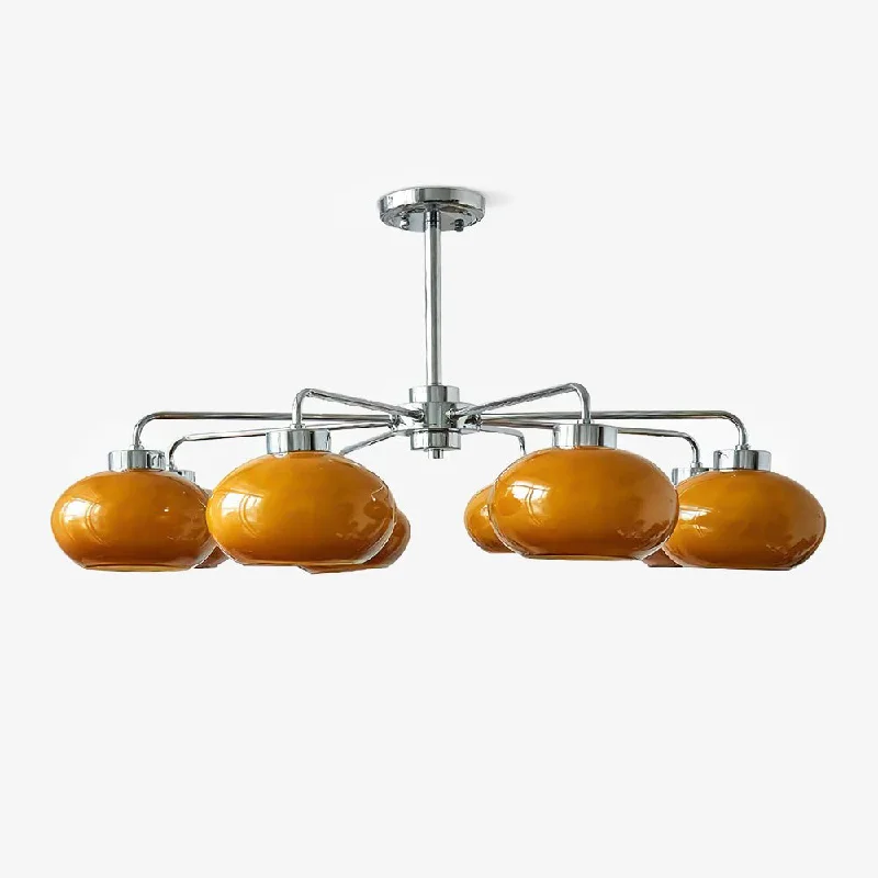 Chandeliers for Living Rooms to Create a Focal PointOval Persimmon Chandelier