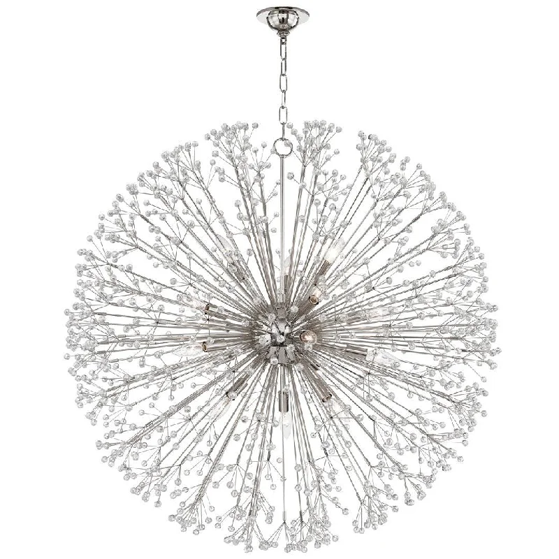 Small Chandeliers for Compact RoomsPolished Nickel Dunkirk Chandelier - Large - Hudson Valley Lighting