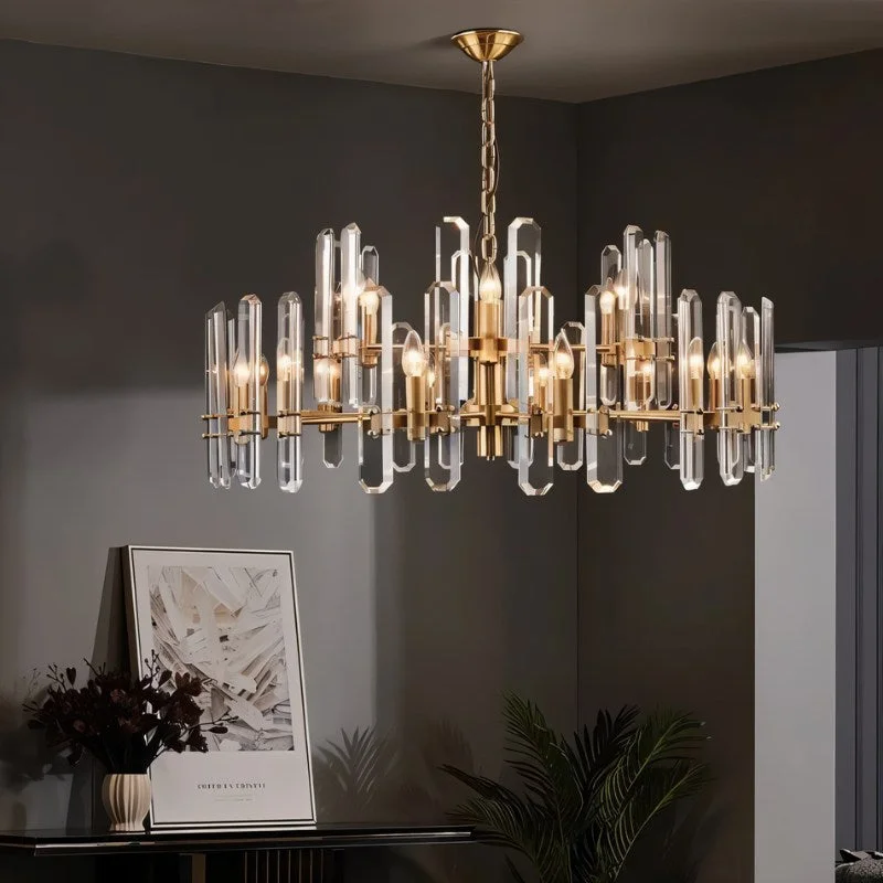 Rustic Wood Chandeliers for Country - Style HousesPrizma Round Chandelier
