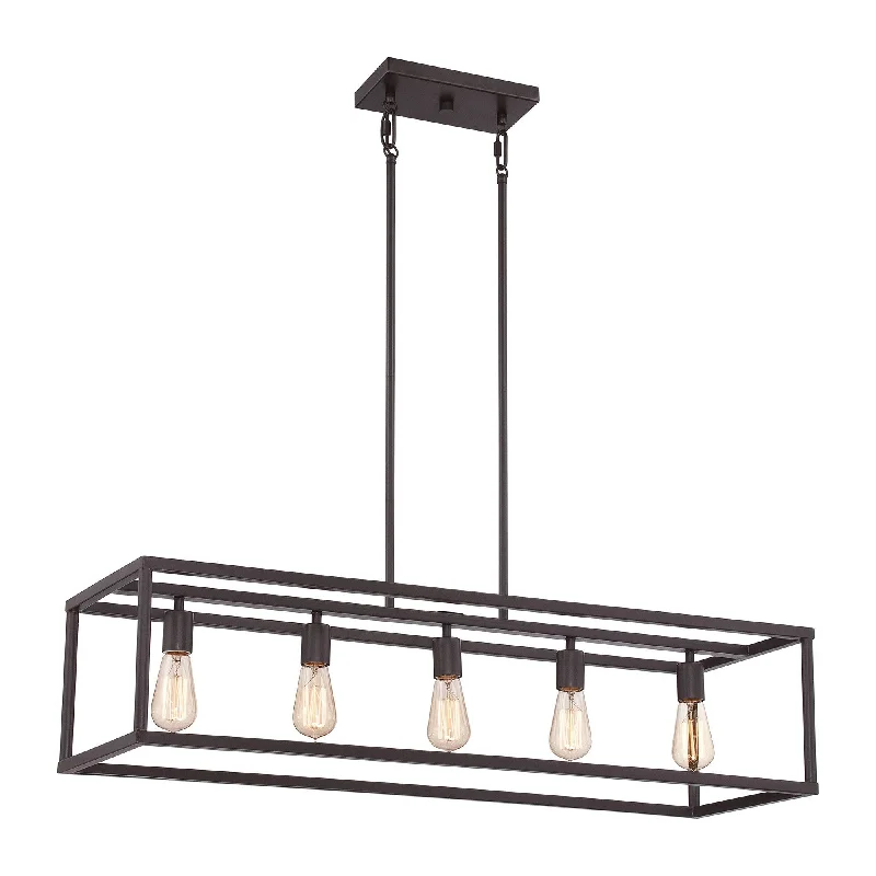 Chandeliers with Metal Frames in Copper FinishEvanton  Island Chandelier - ID 9864
