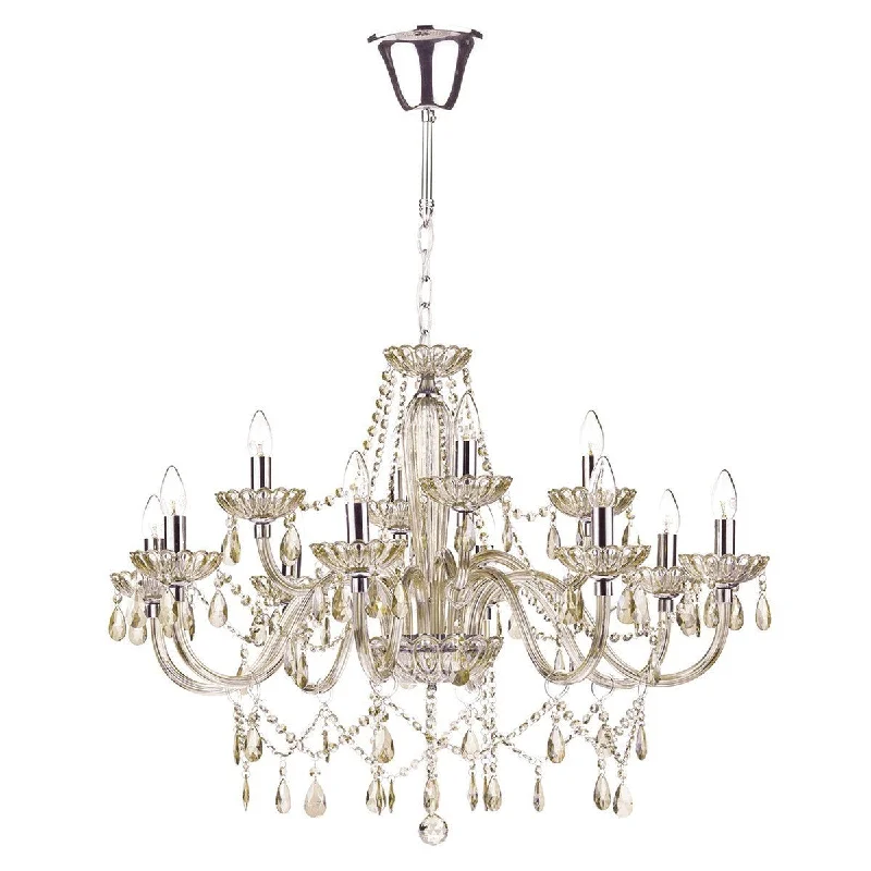 Small Chandeliers for Compact RoomsVictoria Champagne Gold 12 Arm Chandelier - ID 6141 Small Chandeliers for Compact RoomsVictoria Champagne Gold 12 Arm Chandelier - ID 6141