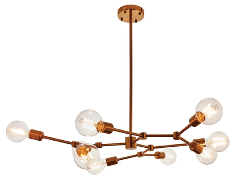 Chandeliers with Venetian Glass for a Luxurious LookSatin Bronze 9 Arm Branch Chandelier - ID 9632 Chandeliers with Venetian Glass for a Luxurious LookSatin Bronze 9 Arm Branch Chandelier - ID 9632