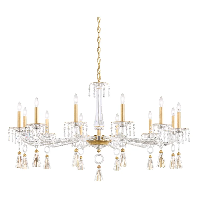 Chandeliers with Colored Glass for a Splash of ColorTassau Chandelier