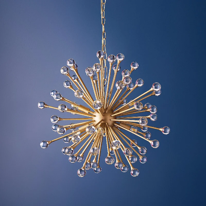 Mini Chandeliers for Adding Charm to Small SpacesSpock Chandelier in brass finish with clear acrylic Mini Chandeliers for Adding Charm to Small SpacesSpock Chandelier in brass finish with clear acrylic