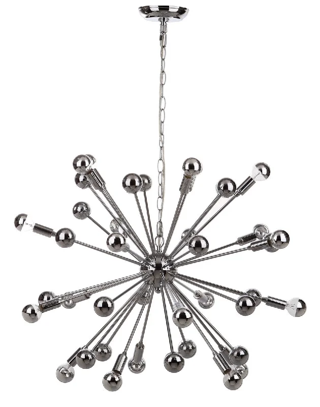 Oversized Chandeliers as a Statement Piece in Living RoomsSticky Chrome Chandelier