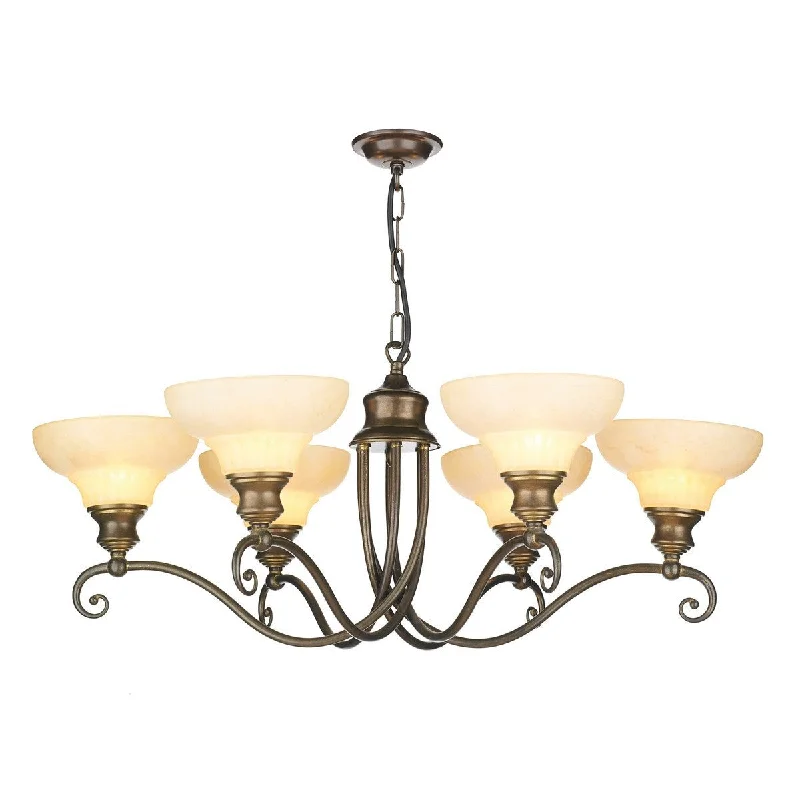 Chandeliers with Pendant Lights for a Stylish LookStratford Aged Brass 6 Arm Ceiling Pendant - ID 4554 Chandeliers with Pendant Lights for a Stylish LookStratford Aged Brass 6 Arm Ceiling Pendant - ID 4554