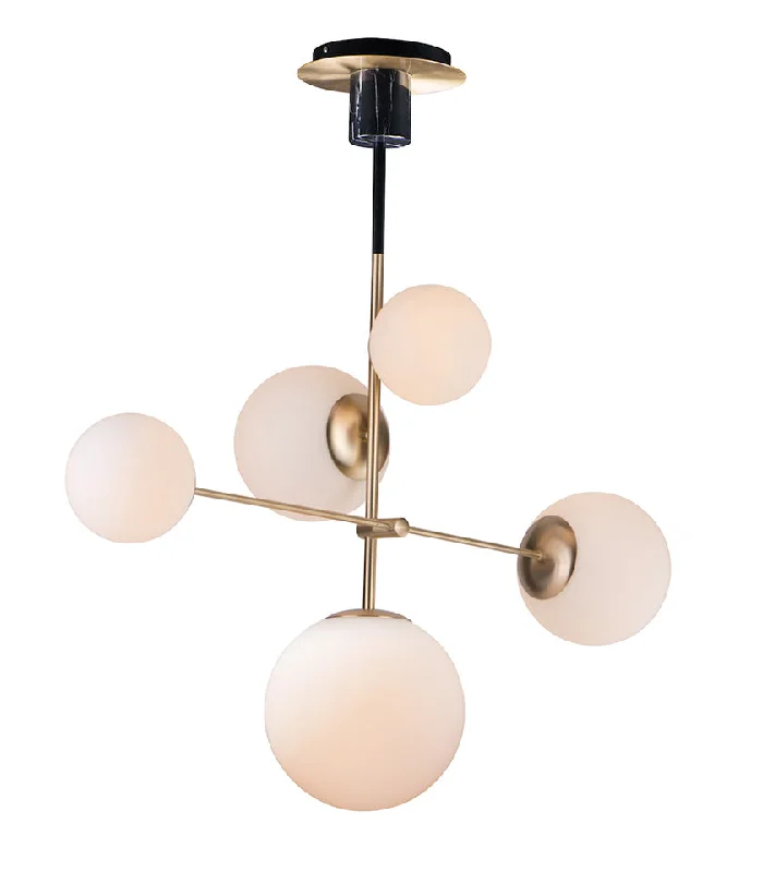 Chandeliers with Metal Frames in Copper FinishSuspension Vesper 26037SWSBRBK