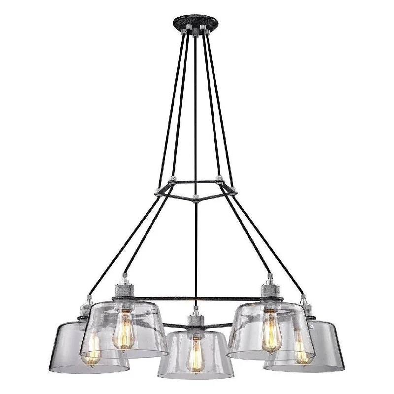 Chandeliers with Metal Frames in Black FinishAudiophile Chandelier