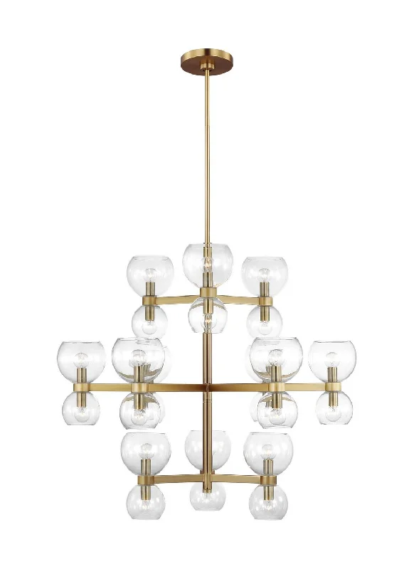 Chandeliers with Frosted Glass for a Softer Light DiffusionLondyn  Chandelier