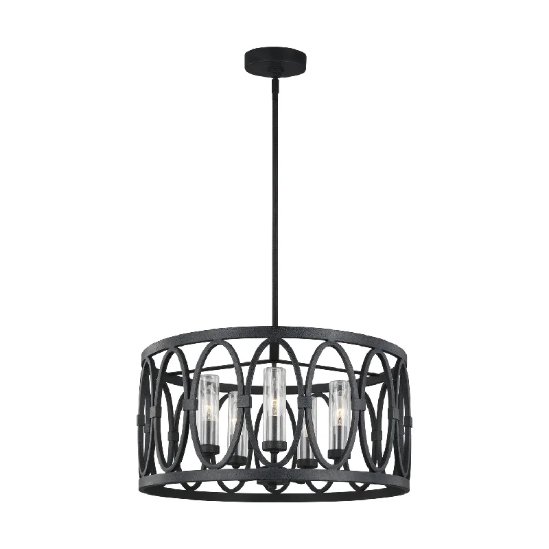 Chandeliers with Metal Frames in Silver FinishPatrice Outdoor Chandelier