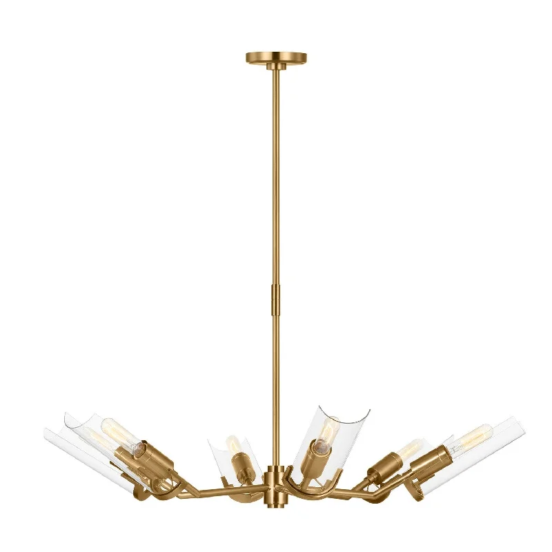 Chandeliers with Metal Frames in Black FinishMezzo Chandelier
