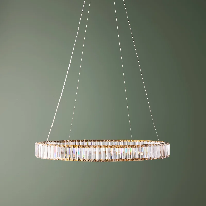 Chandeliers with Sputnik - Style Design for a Futuristic VibeWonderella single ring chandelier in clear glass and brass Chandeliers with Sputnik - Style Design for a Futuristic VibeWonderella single ring chandelier in clear glass and brass