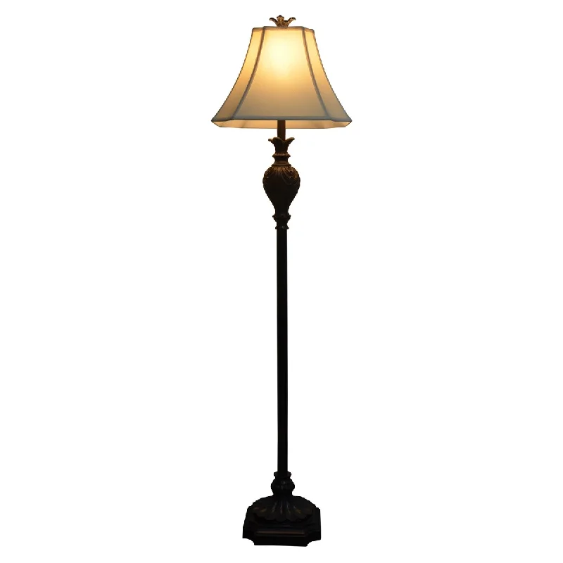 Bohemian Inspired Floor Lamp for Eclectic Home Decor61" Therapy Roland Floor Lamp with a Very Dark Brown Borden Finish Bohemian Inspired Floor Lamp for Eclectic Home Decor61" Therapy Roland Floor Lamp with a Very Dark Brown Borden Finish