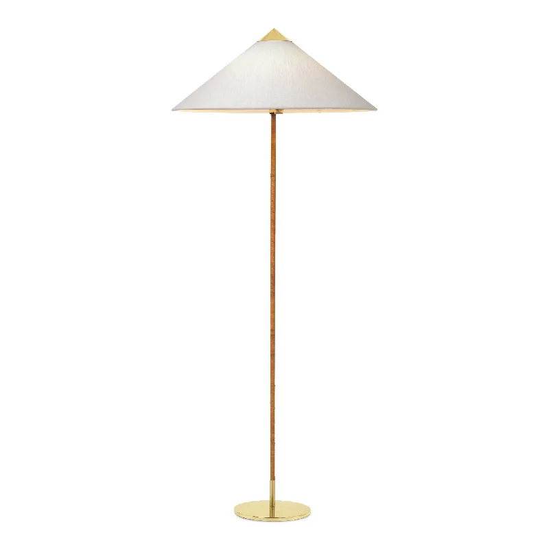 Smart Floor Lamp with Voice Control and Bluetooth Connectivity9602 Floor Lamp - Brass/Canvas Smart Floor Lamp with Voice Control and Bluetooth Connectivity9602 Floor Lamp - Brass/Canvas