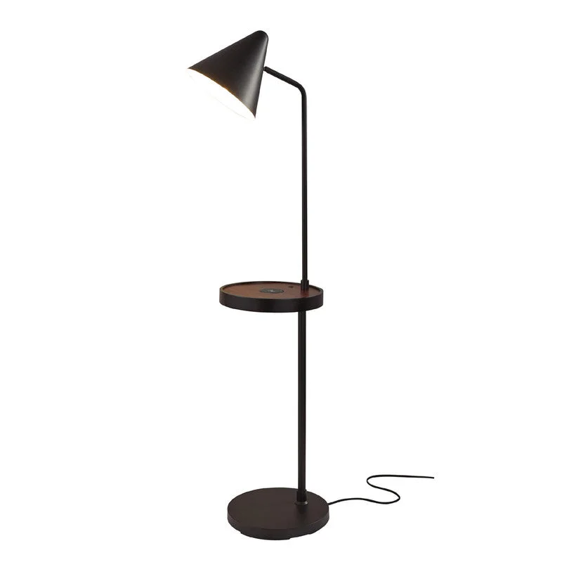 Smart Floor Lamp with Voice Control and Bluetooth ConnectivityOliver AdessoCharge Task Shelf Floor Lamp Smart Floor Lamp with Voice Control and Bluetooth ConnectivityOliver AdessoCharge Task Shelf Floor Lamp