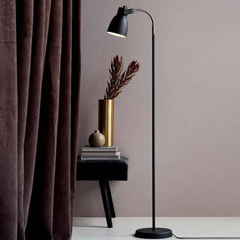 Metal Floor Lamp with a Matte Black Finish for a Sleek LookAdrian Floor Lamp E27 IP20 in Black or Grey Metal Floor Lamp with a Matte Black Finish for a Sleek LookAdrian Floor Lamp E27 IP20 in Black or Grey