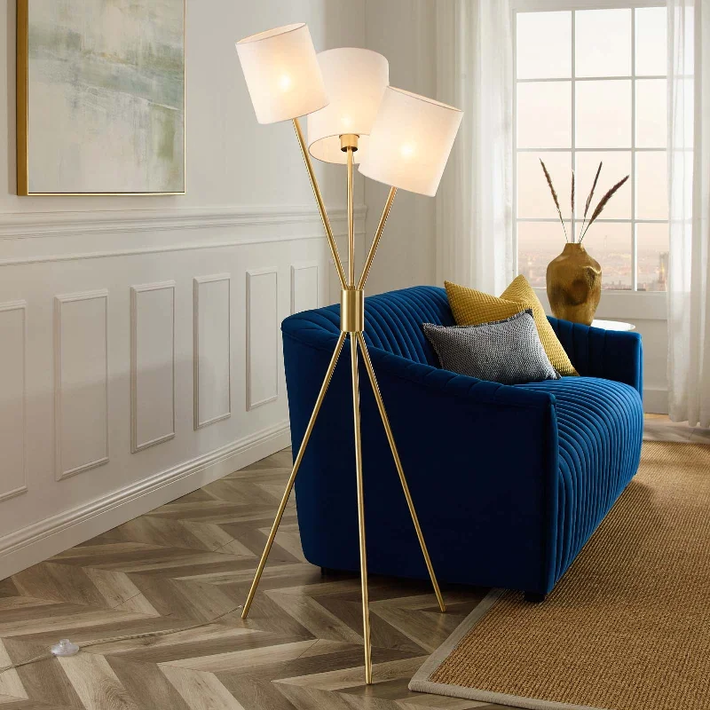Adjustable Height Floor Lamp for Versatile Lighting NeedsAlexa 3-Light Floor Lamp by Modway Adjustable Height Floor Lamp for Versatile Lighting NeedsAlexa 3-Light Floor Lamp by Modway