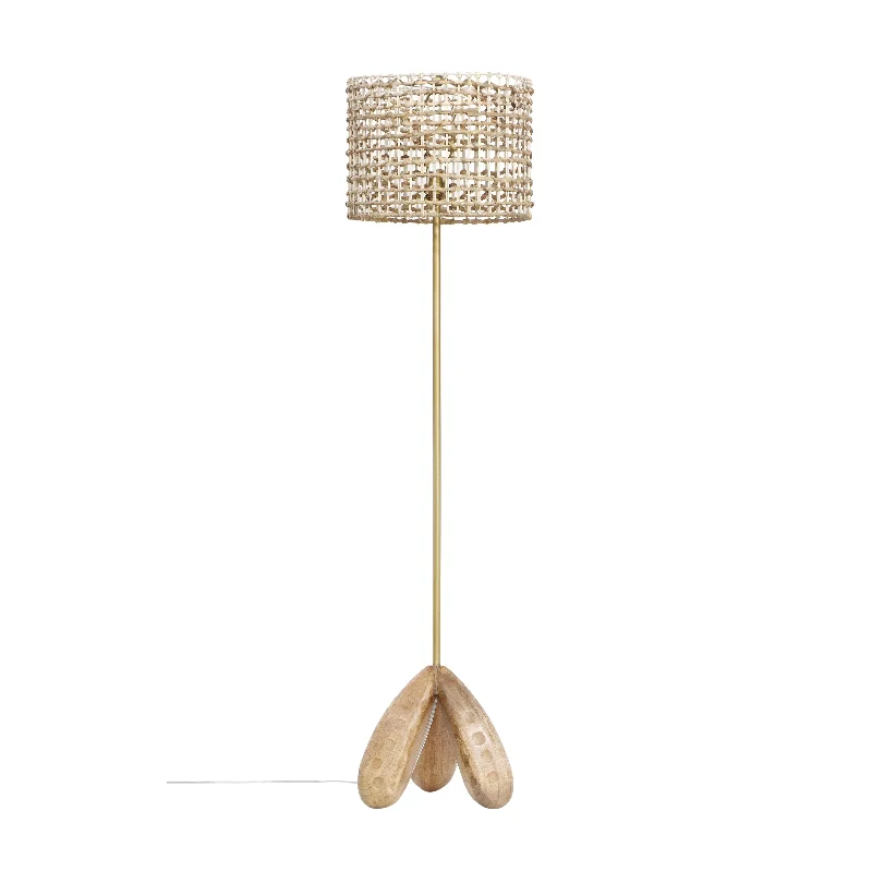 Metal Floor Lamp with a Matte Black Finish for a Sleek LookAlondra Wooden Floor Lamp