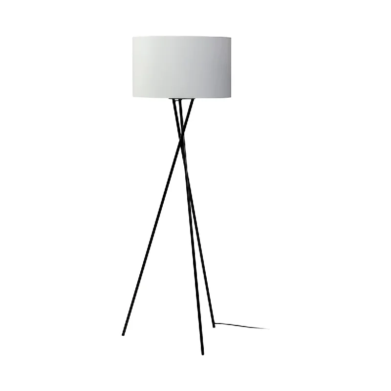 Dimmable Floor Lamp for Adjustable Lighting AmbianceAmbrose Floor Lamp Black Metal | White Shade Dimmable Floor Lamp for Adjustable Lighting AmbianceAmbrose Floor Lamp Black Metal | White Shade