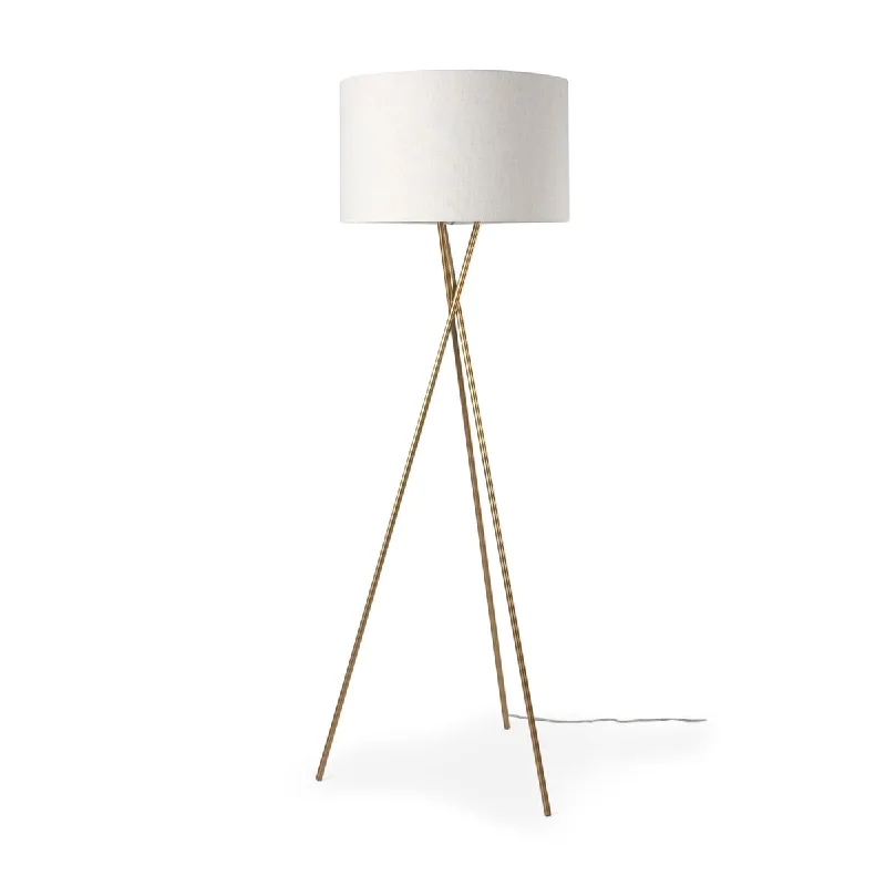 Adjustable Height Floor Lamp for Versatile Lighting NeedsAmbrose Floor Lamp Gold Metal | Cream Shade Adjustable Height Floor Lamp for Versatile Lighting NeedsAmbrose Floor Lamp Gold Metal | Cream Shade