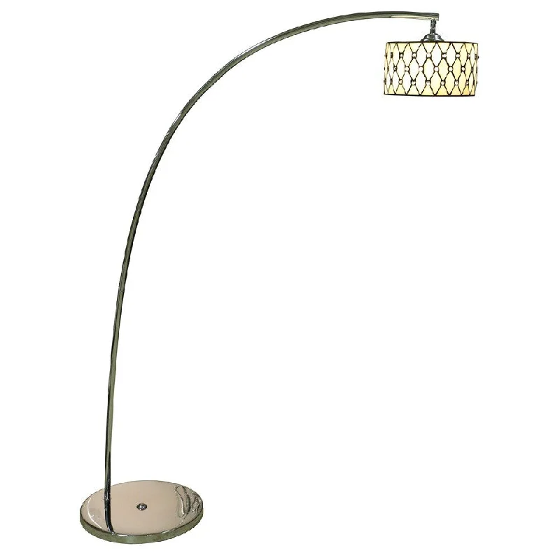 Victorian Style Floor Lamp for Traditional and Elegant InteriorsAnnaliese 1-light Off-white 64-inch Chrome Tiffany-style Floor Lamp Victorian Style Floor Lamp for Traditional and Elegant InteriorsAnnaliese 1-light Off-white 64-inch Chrome Tiffany-style Floor Lamp
