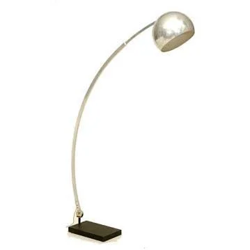 Bohemian Inspired Floor Lamp for Eclectic Home DecorSilver Metal Arc Floor Lamp