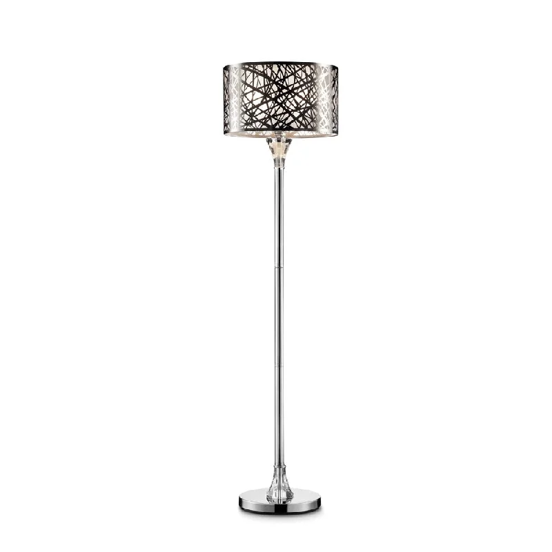 Rustic Farmhouse Style Floor Lamp for Cozy BedroomsArray Crystal and Metal 61" Floor Lamp