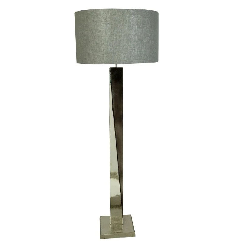 Rustic Farmhouse Style Floor Lamp for Cozy BedroomsAurelle HomeContemporary Modern Grey Aluminum 1-light Floor Lamp Rustic Farmhouse Style Floor Lamp for Cozy BedroomsAurelle HomeContemporary Modern Grey Aluminum 1-light Floor Lamp