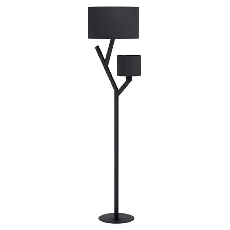 Rustic Farmhouse Style Floor Lamp for Cozy BedroomsBalnario Floor Lamp 2Lt in Black Rustic Farmhouse Style Floor Lamp for Cozy BedroomsBalnario Floor Lamp 2Lt in Black