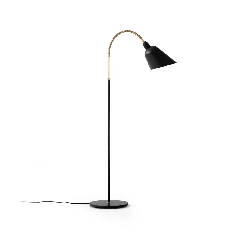 Rustic Farmhouse Style Floor Lamp for Cozy BedroomsBellevue AJ7 Floor Lamp - Black/Brass Rustic Farmhouse Style Floor Lamp for Cozy BedroomsBellevue AJ7 Floor Lamp - Black/Brass