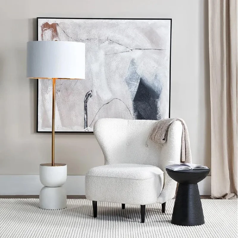  Way Switch Floor Lamp for Multiple Light Intensity LevelsBlanca Floor Lamp in White