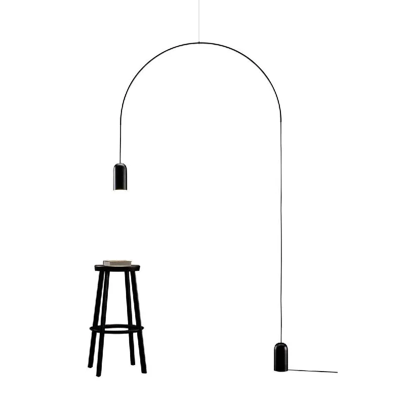 Fabric Floor Lamp with a Linen Shade for a Relaxed AestheticBow Floor Lamp