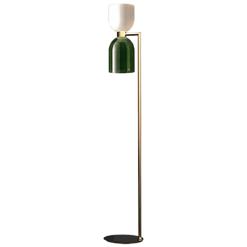 Glass Floor Lamp with Frosted Shades for Soft Diffused LightCaterina Floor Lamp