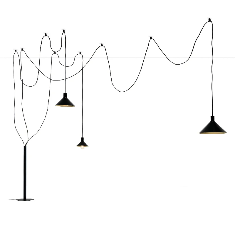 Marble Base Floor Lamp for a Touch of LuxuryCerberina Floor Lamp - Black Metal