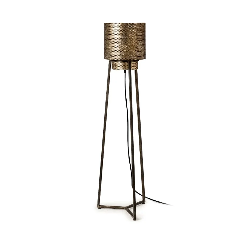 Rustic Farmhouse Style Floor Lamp for Cozy BedroomsChaudron Floor Lamp Black Metal | Gold Metal Rustic Farmhouse Style Floor Lamp for Cozy BedroomsChaudron Floor Lamp Black Metal | Gold Metal