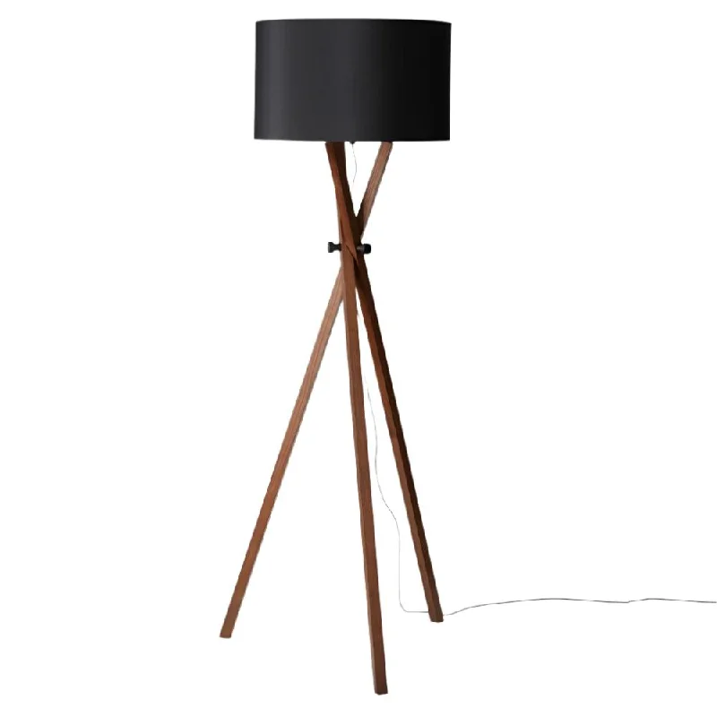 Metal Floor Lamp with a Matte Black Finish for a Sleek LookCot Floor Lamp in Walnut/Black or Walnut/White Metal Floor Lamp with a Matte Black Finish for a Sleek LookCot Floor Lamp in Walnut/Black or Walnut/White