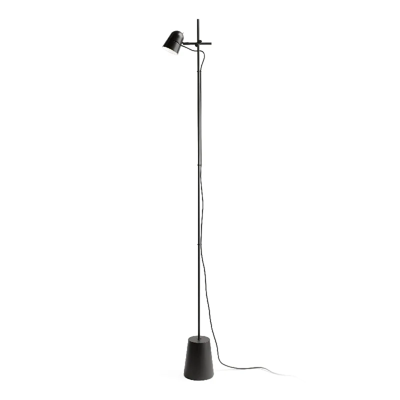 Wood Floor Lamp with Natural Grain for a Warm and Organic FeelCounterbalance Floor Lamp - Black Wood Floor Lamp with Natural Grain for a Warm and Organic FeelCounterbalance Floor Lamp - Black