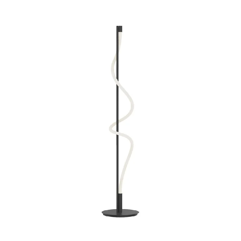 Modern Minimalist Floor Lamp for Contemporary Living RoomsCursive 12-in Black LED Floor Lamp Modern Minimalist Floor Lamp for Contemporary Living RoomsCursive 12-in Black LED Floor Lamp