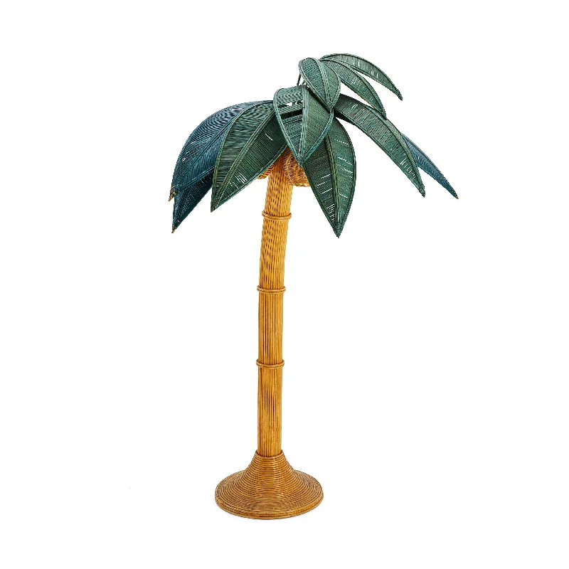 Industrial Style Floor Lamp with Exposed Bulbs for Loft ApartmentsRattan Palm Tree Floor Lamp - Light Industrial Style Floor Lamp with Exposed Bulbs for Loft ApartmentsRattan Palm Tree Floor Lamp - Light