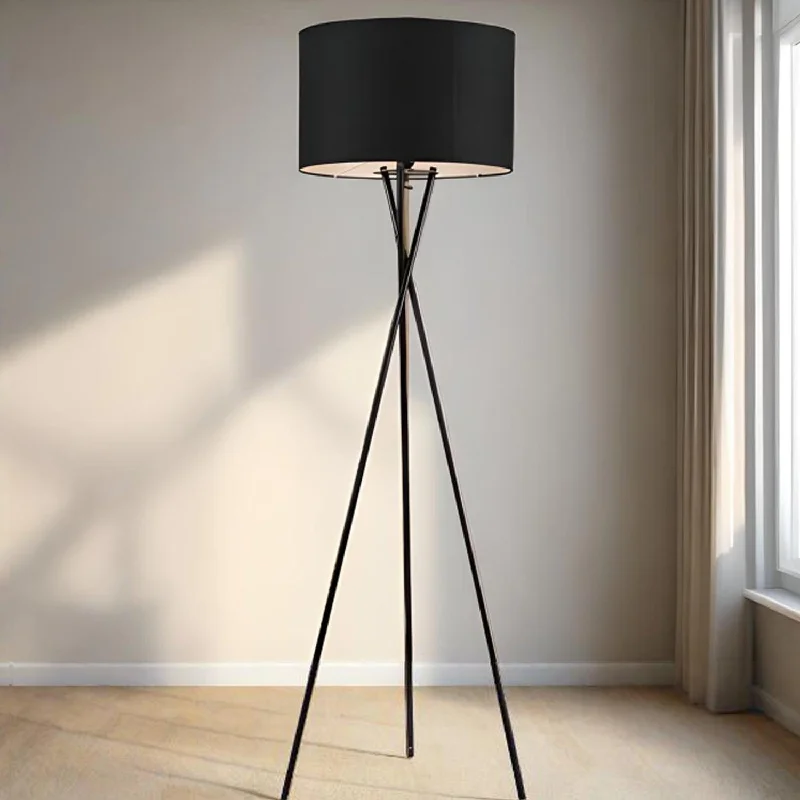 Modern Minimalist Floor Lamp for Contemporary Living RoomsDenise Modern Tripod Floor Lamp in Black, Red, White, Ivory or Wheat Modern Minimalist Floor Lamp for Contemporary Living RoomsDenise Modern Tripod Floor Lamp in Black, Red, White, Ivory or Wheat